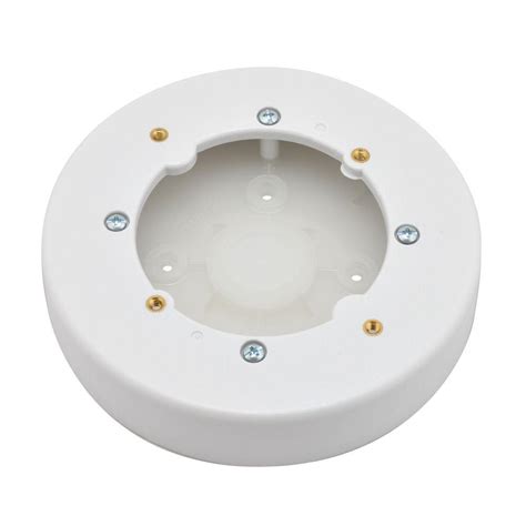 legrand wiremold 4 in non-metallic circular fixture box white|wiremold nmw4.